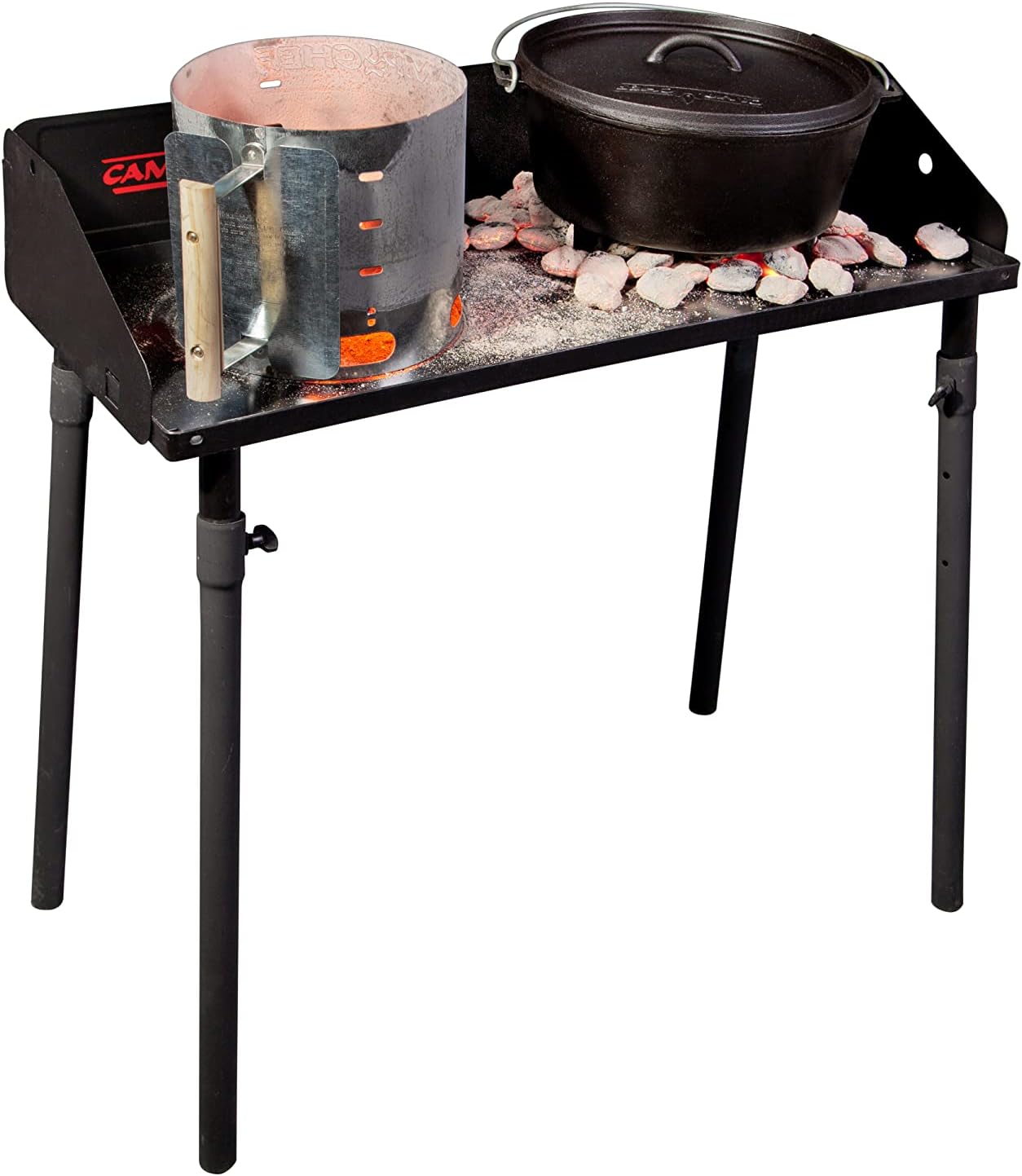 Outdoor Camping Cooking Table - 32-Inch Portable Camping Table with Legs,