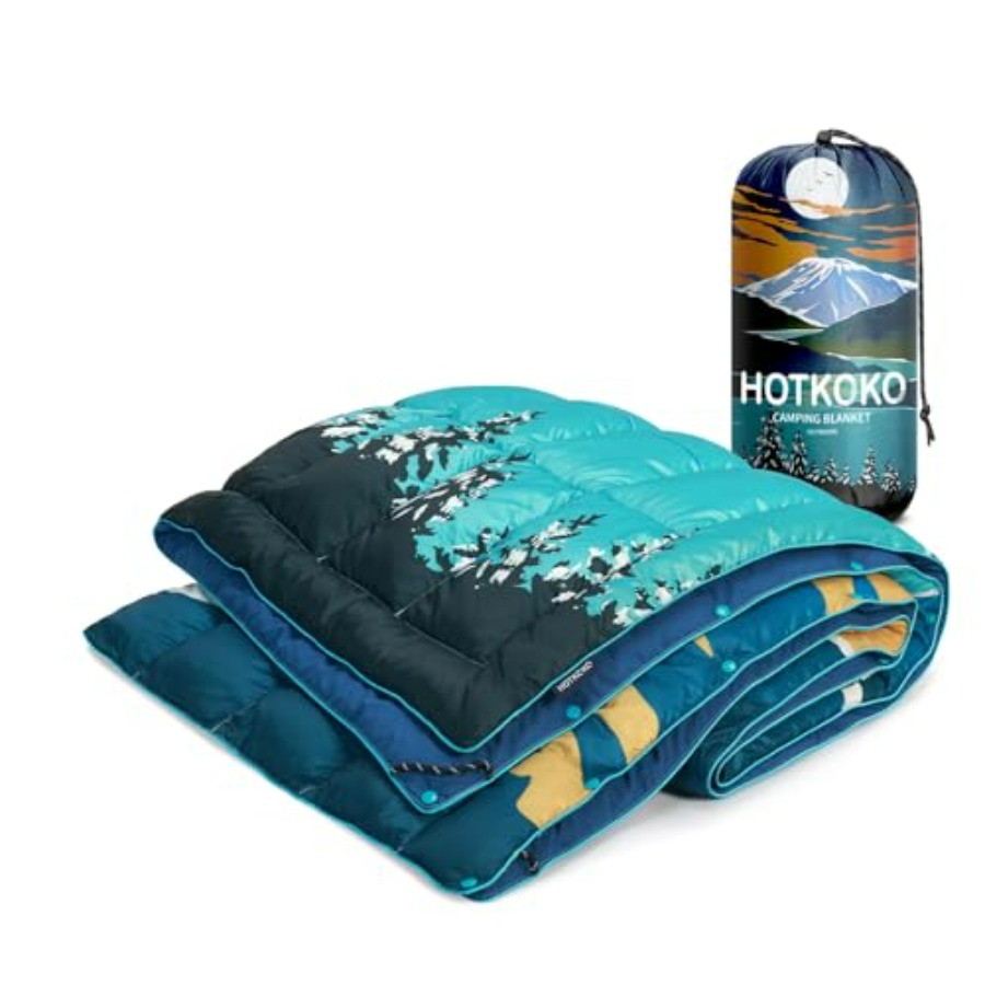 Outdoor Camping Blanket - Down Camping Blanket for Outdoor Travel,