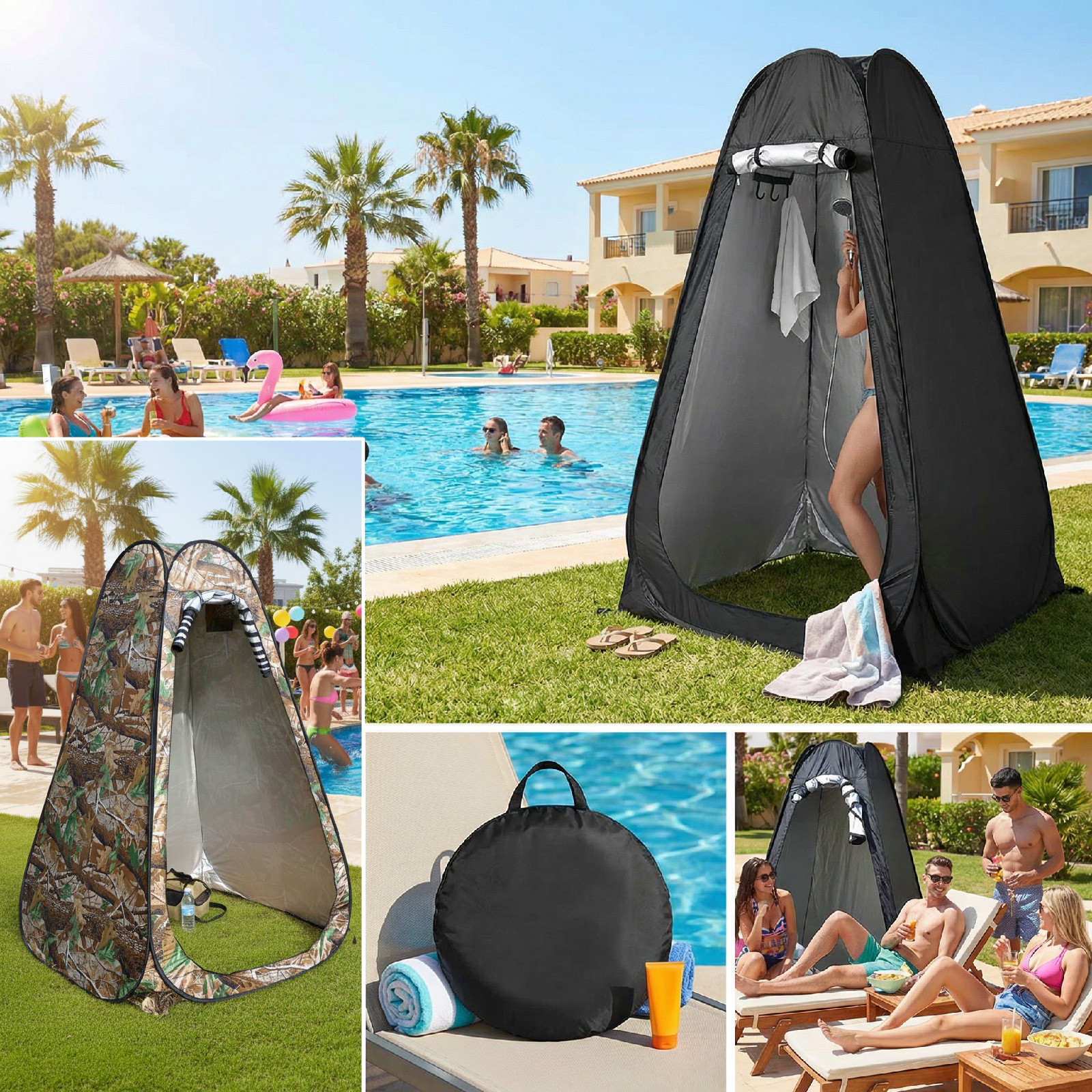 Outdoor Camping House - Portable Pop-Up Privacy Tent for Outdoor