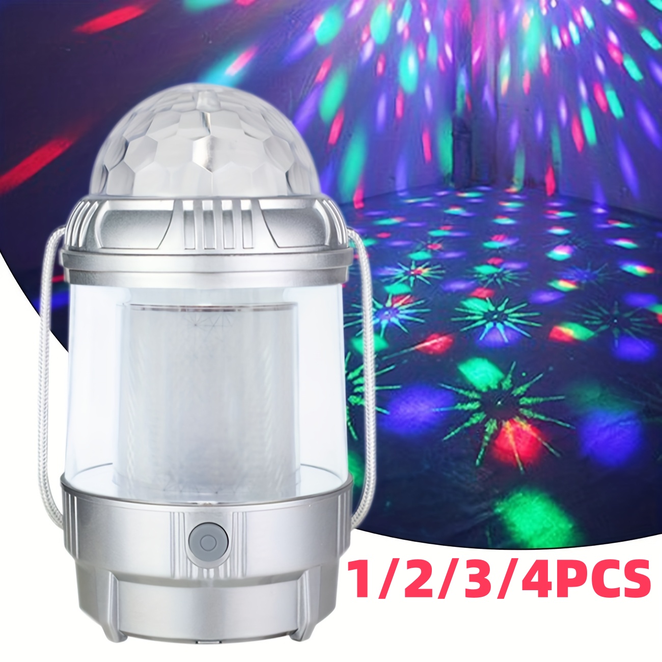 Outdoor Camping Lantern - 1-4PCS LEDCamping Lantern Rechargeable,1500mAh PowerBank,3Light Modes