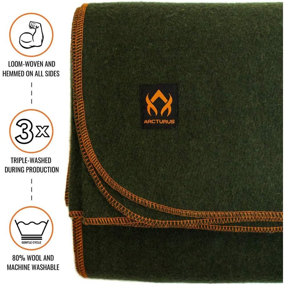 Military Wool Blanket - Warm,  - đánh giá và giá Outdoor Camping Blanket