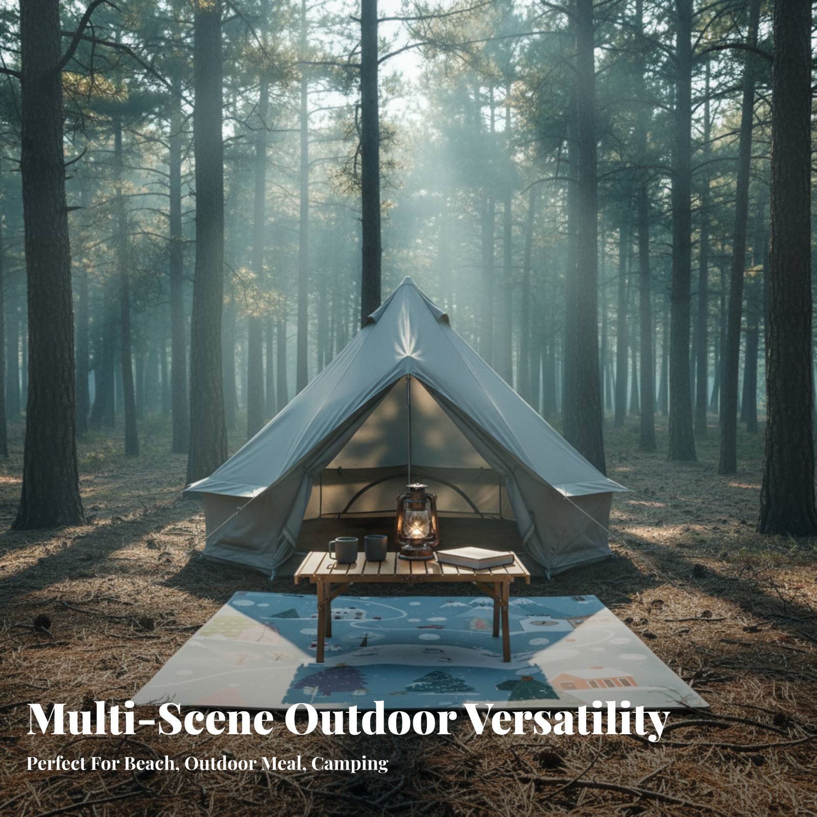 Camping Dining Mat, Foldable P - đánh giá và giá Outdoor Camping Blanket