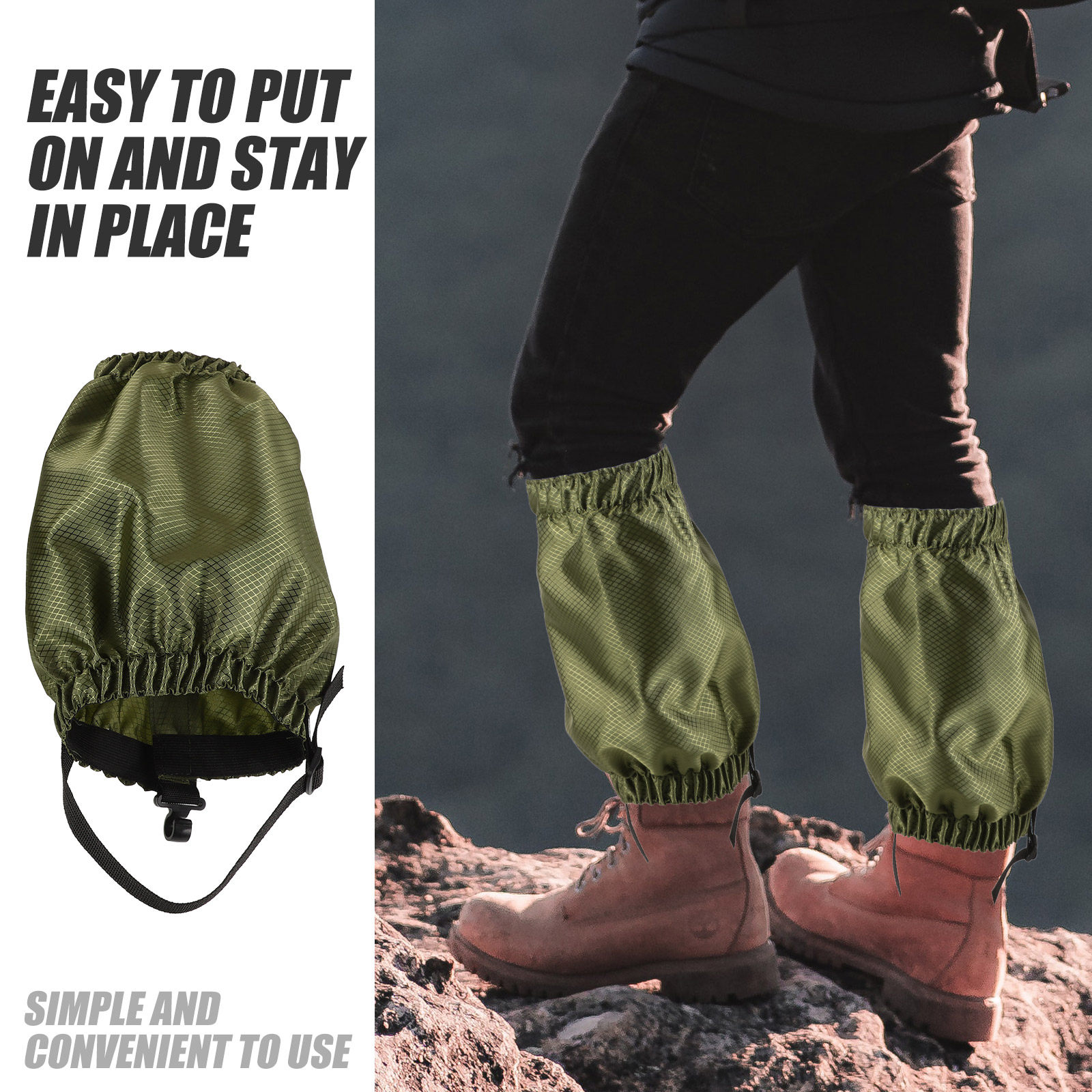 1Pair Anti-Sand Snow Gaiters 4 - đánh giá và giá Trekking Gaiters