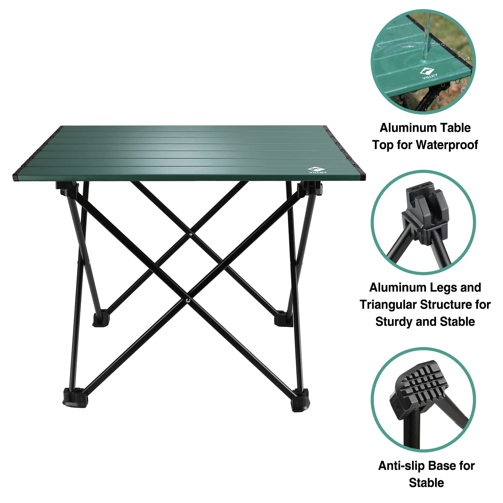 Portable Camping Side Table, U - đánh giá và giá Outdoor Camping Cooking Table