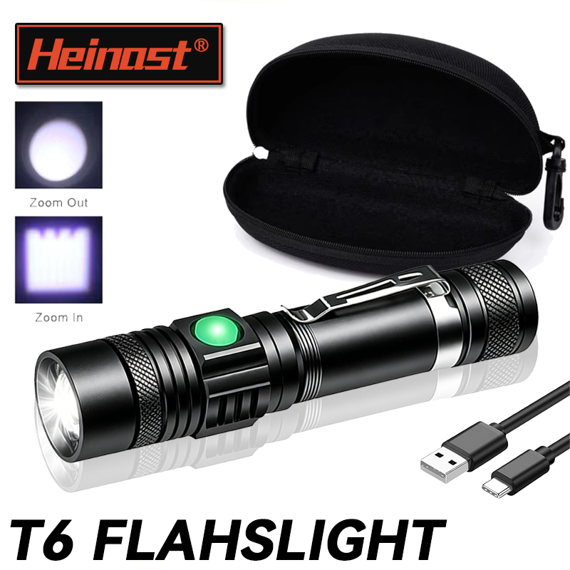 T6 LED Rechargeable Flashlight - đánh giá và giá Outdoor Camping Glamping