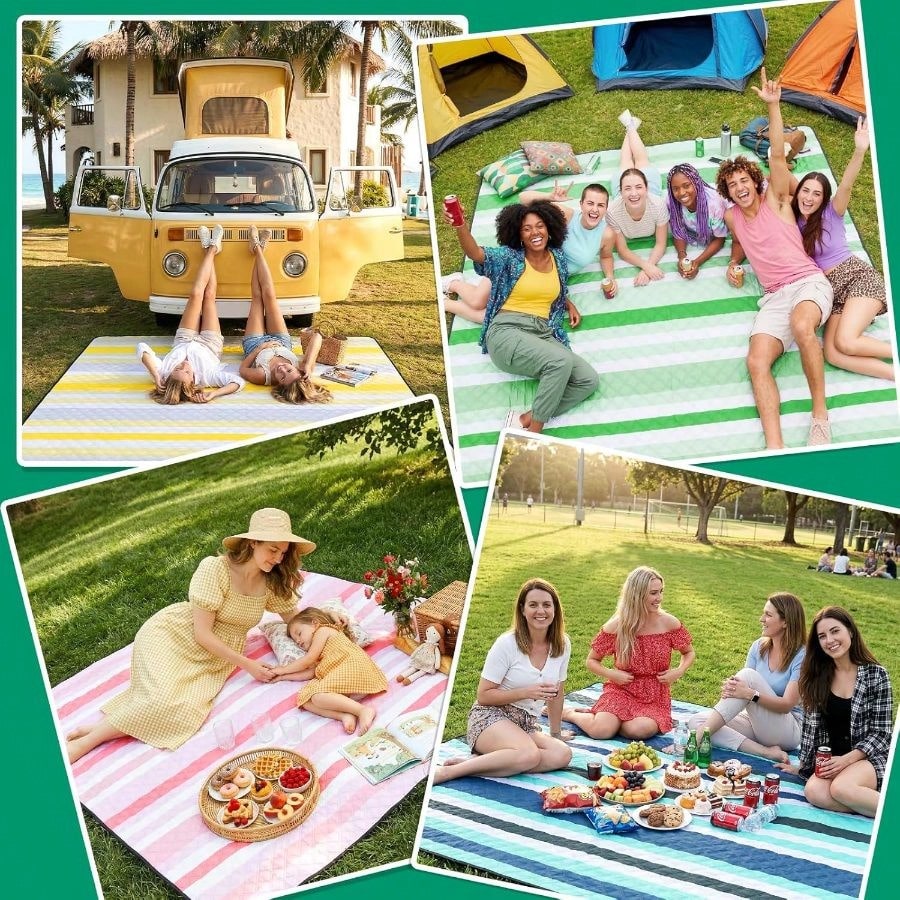 Waterproof Beach Blanket Picni - đánh giá và giá Outdoor Camping Blanket