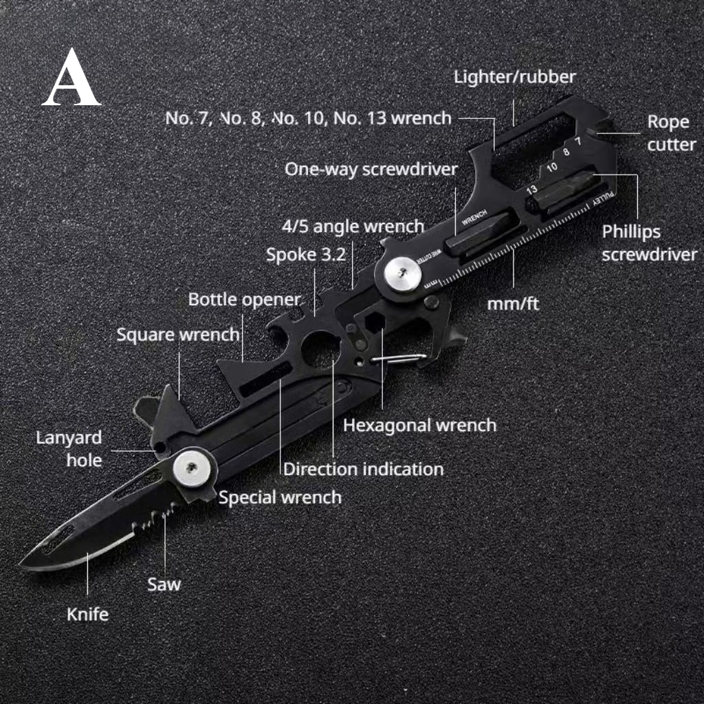 Multifunctional EDC Tool Card  - đánh giá và giá Outdoor Camping Essential Gear