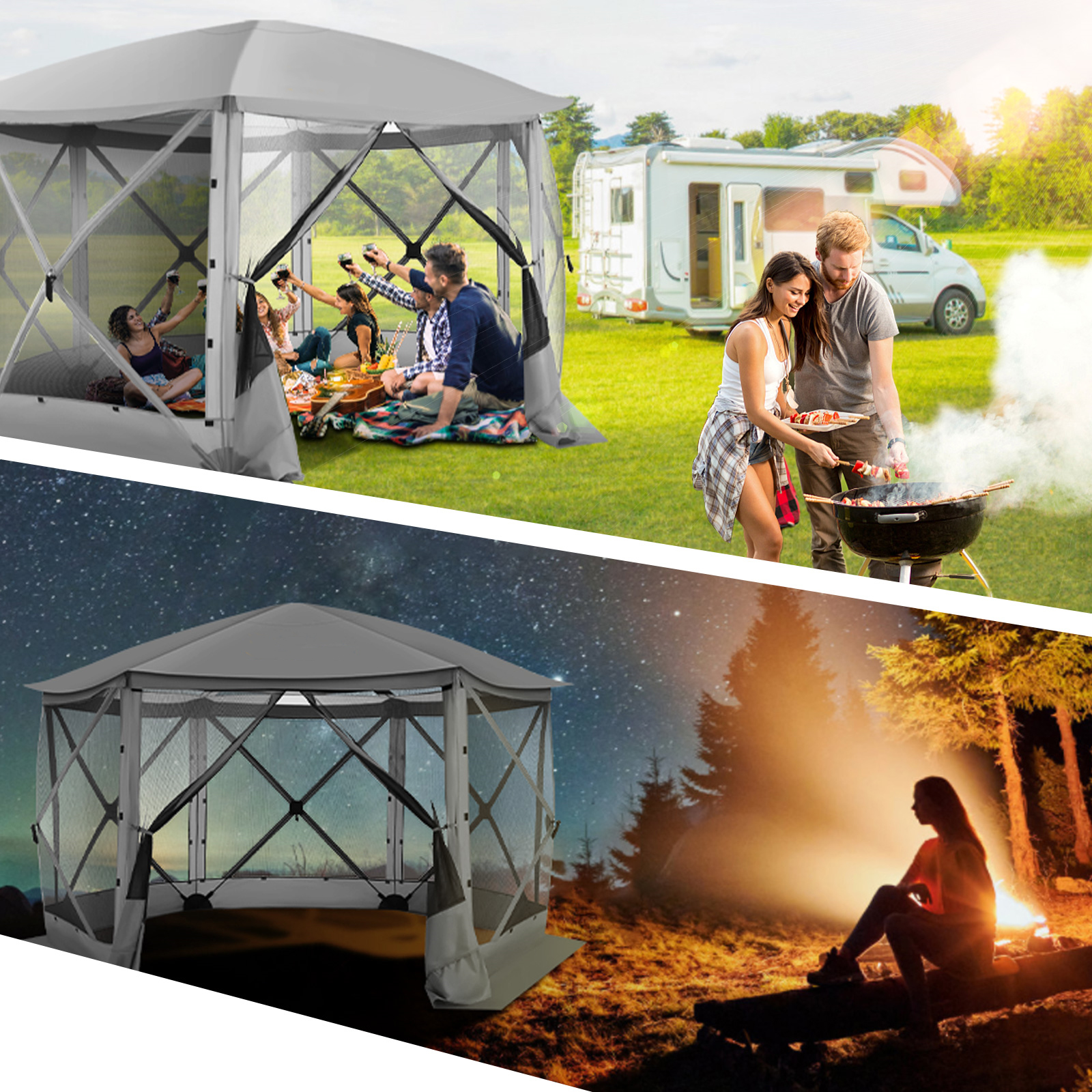 Pop up Gazebo Screen Tent Scre - đánh giá và giá Outdoor Camping House
