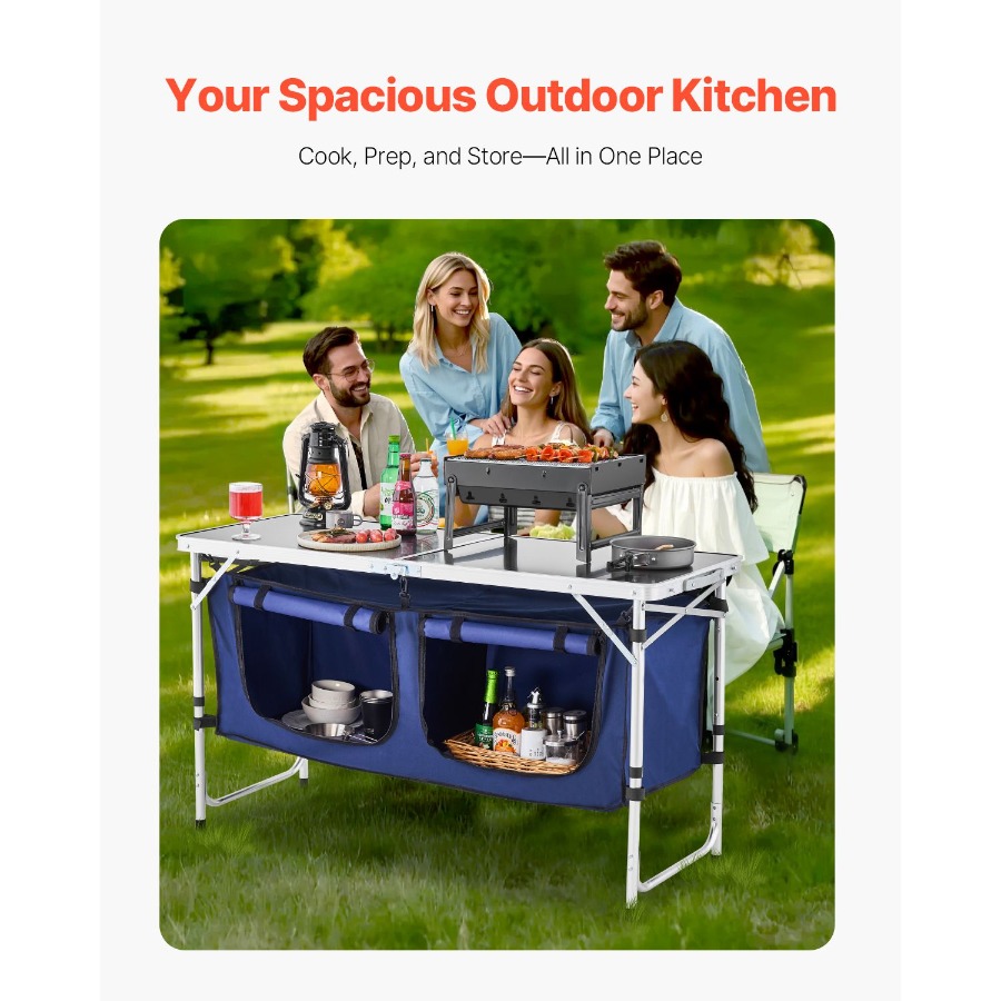 Camping Kitchen Table, Aluminu - đánh giá và giá Outdoor Camping Cooking Table