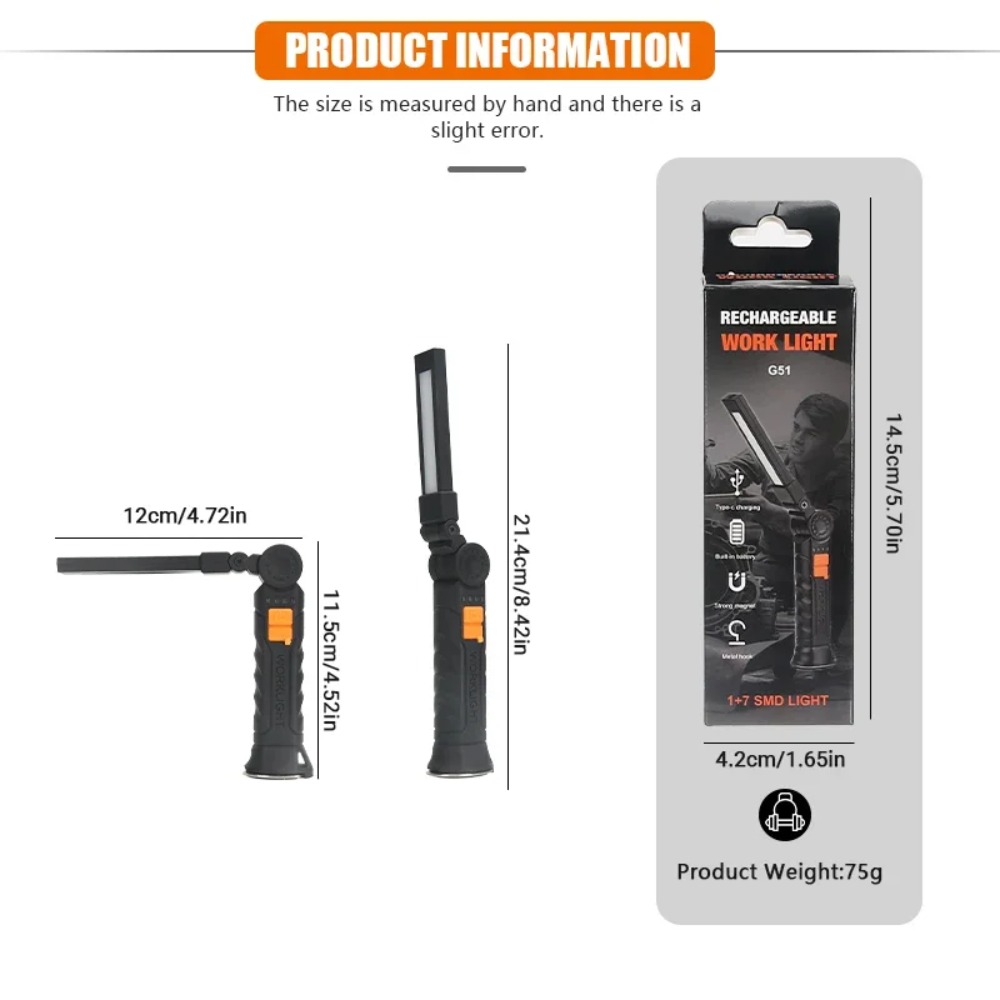 Portable COB LED Flashlight US - đánh giá và giá Outdoor Camping Glamping