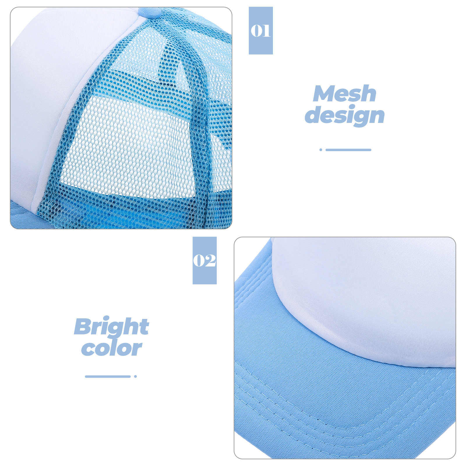 10Pcs Mesh Baseball Hat Blank  - đánh giá và giá Outdoor Camping Activities For Adults
