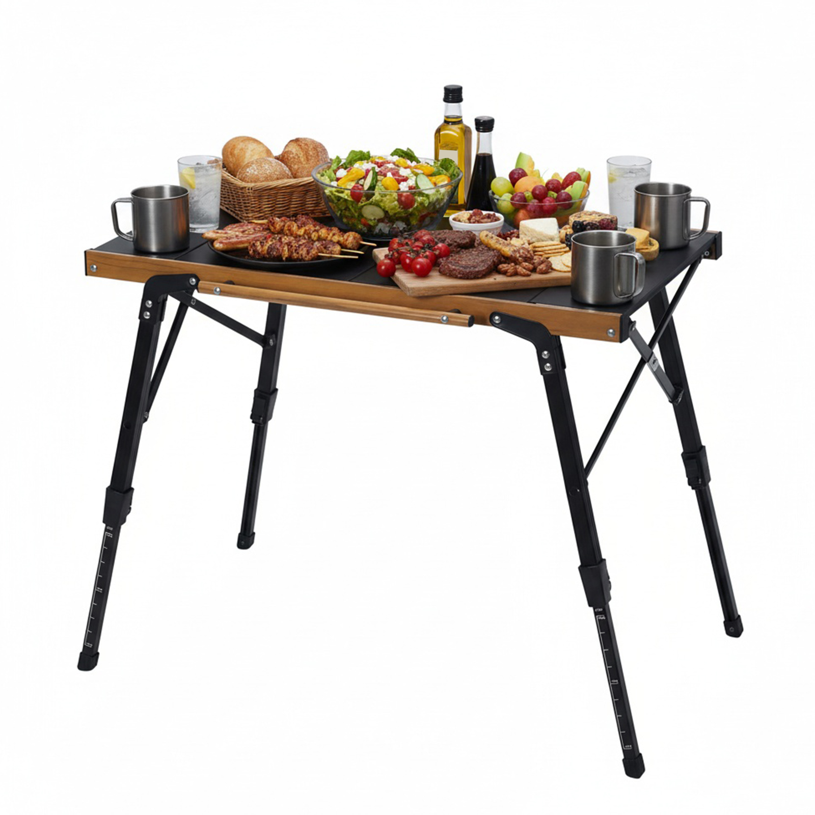Portable Camping Table with St - đánh giá và giá Outdoor Camping Cooking Table