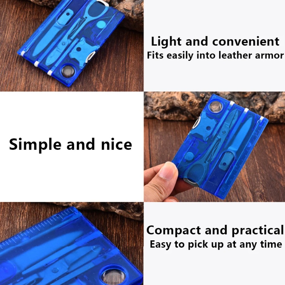 12 in 1 Portable Pocket Credit - đánh giá và giá Outdoor Camping Essential Gear