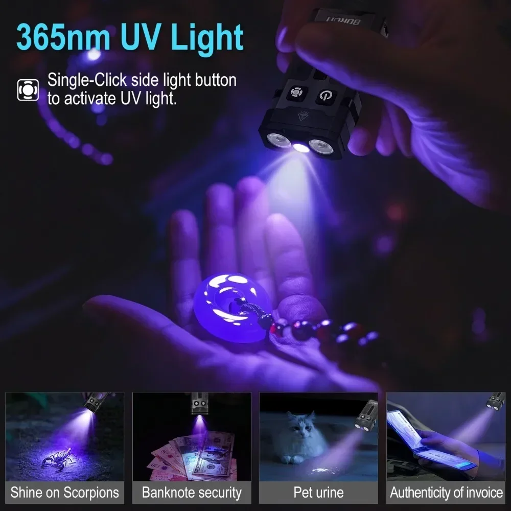 BORUiT EV20 1100LM EDC UV Keyc - đánh giá và giá Outdoor Camping Lantern