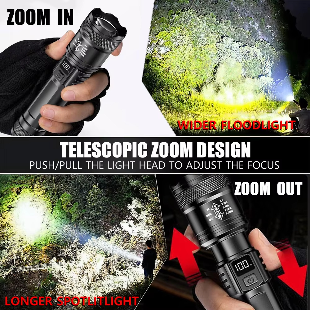 100000LM Ultra-bright Flashlig - đánh giá và giá Outdoor Camping Lantern