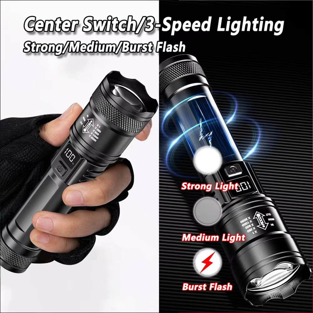 100000LM Ultra-bright Flashlig - đánh giá và giá Outdoor Camping Lantern