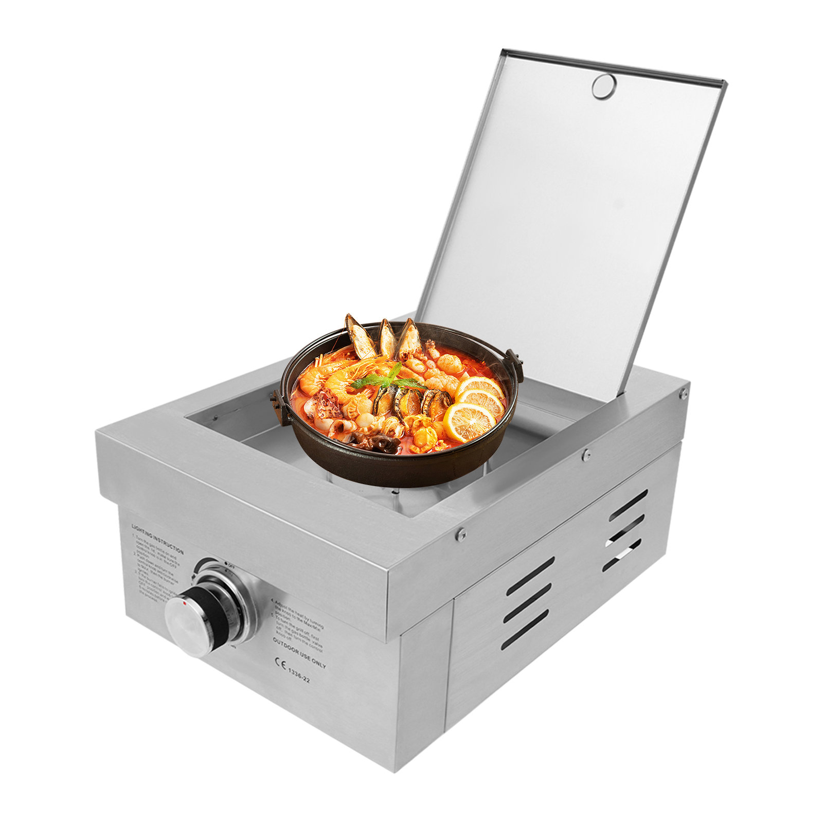 Gas Stove, Embedded/Outdoor, 3 - đánh giá và giá Outdoor Camping Gas Stove