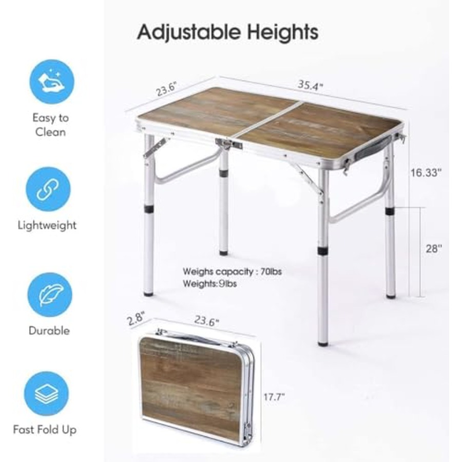Aluminum Camp Table Folding Ta - đánh giá và giá Outdoor Camping Cooking Table