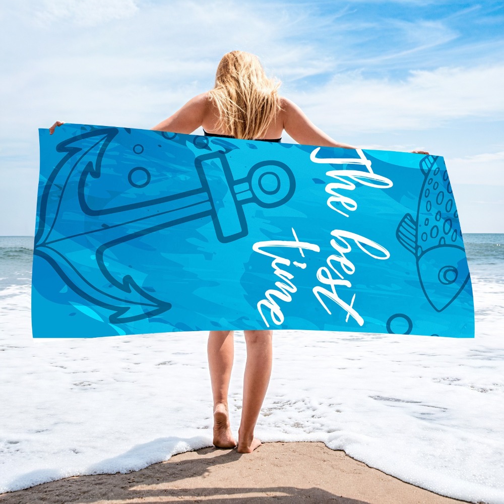 Anchor Beach Towel70x140CM Qui - đánh giá và giá Outdoor Camping Blanket