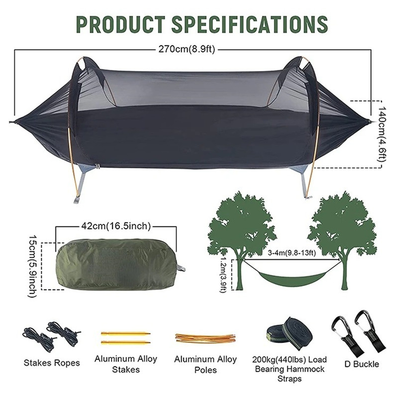3-in-1 Tunnel Mosquito Net Ham - đánh giá và giá Outdoor Camping Bug Zapper