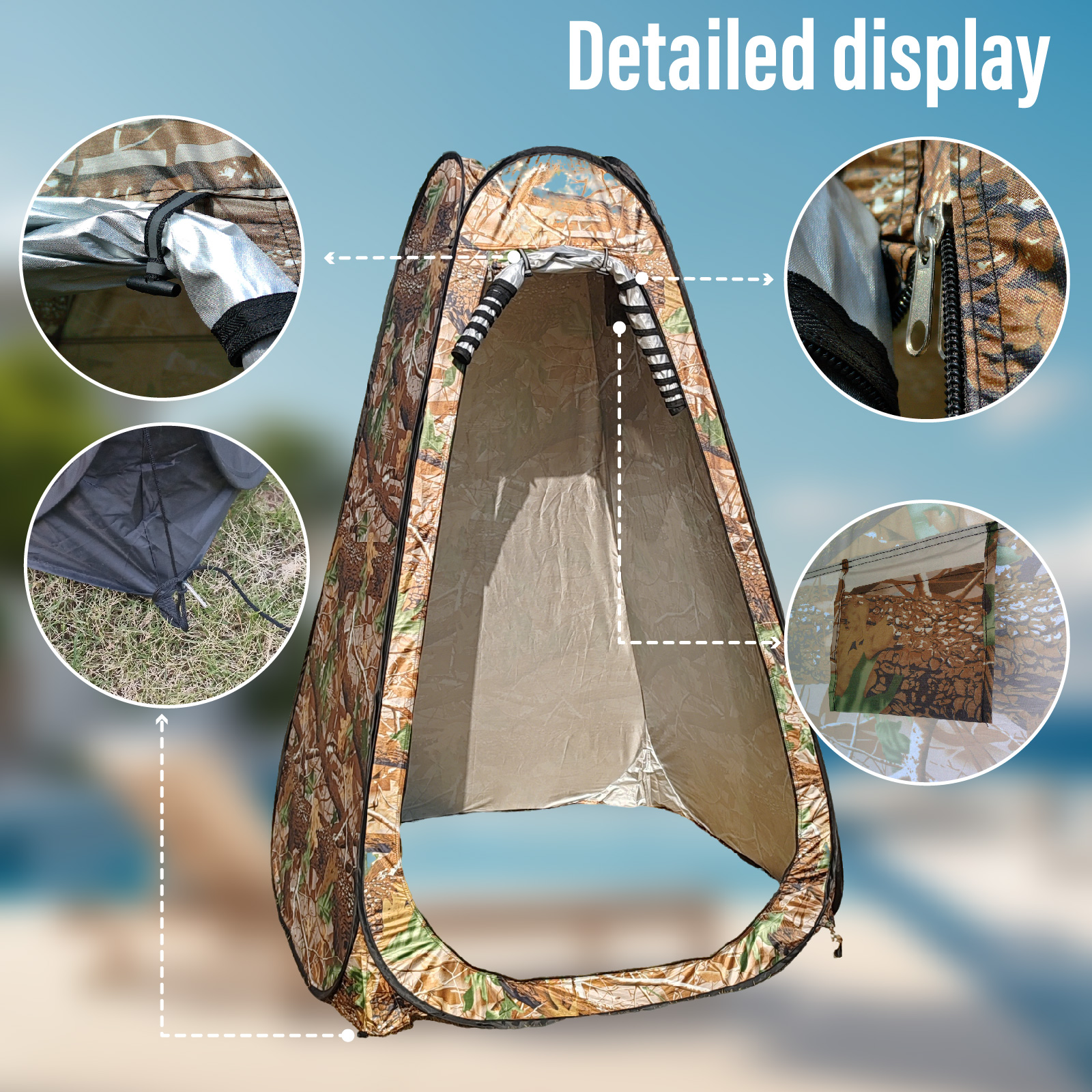 Portable Pop-Up Privacy Tent f - đánh giá và giá Outdoor Camping House