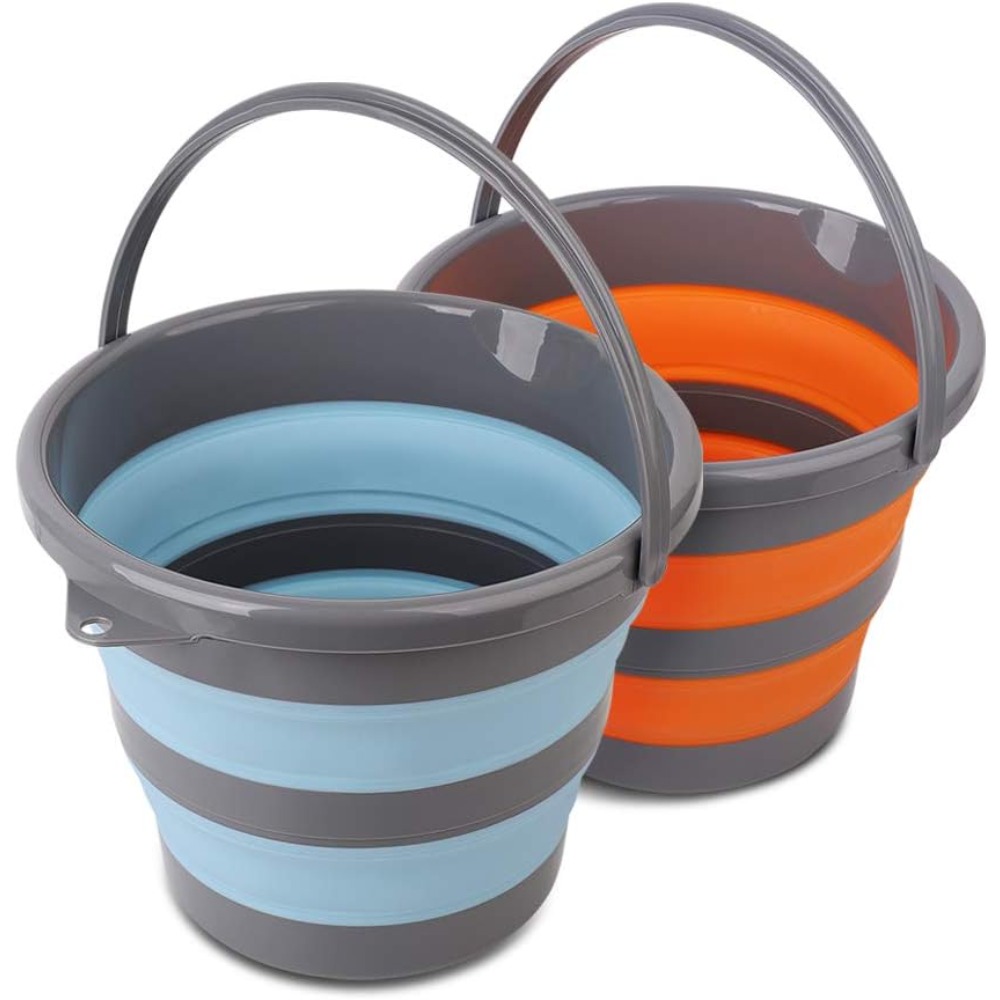 2 Pack Collapsible Plastic Buc - đánh giá và giá Outdoor Camping House