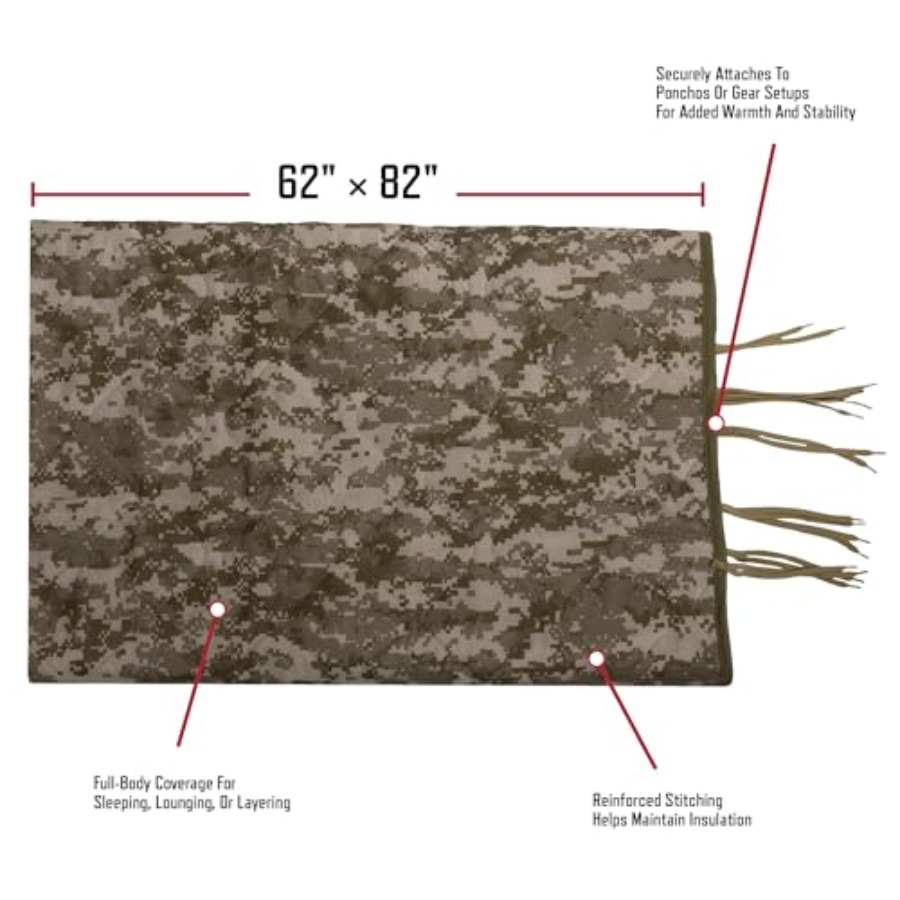 Rothco Camo Woobie Poncho Line - đánh giá và giá Outdoor Camping Essential Gear