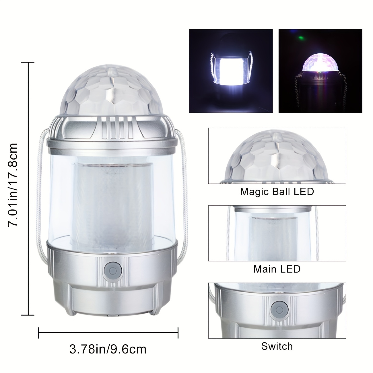 1-4PCS LEDCamping Lantern Rech - đánh giá và giá Outdoor Camping Lantern