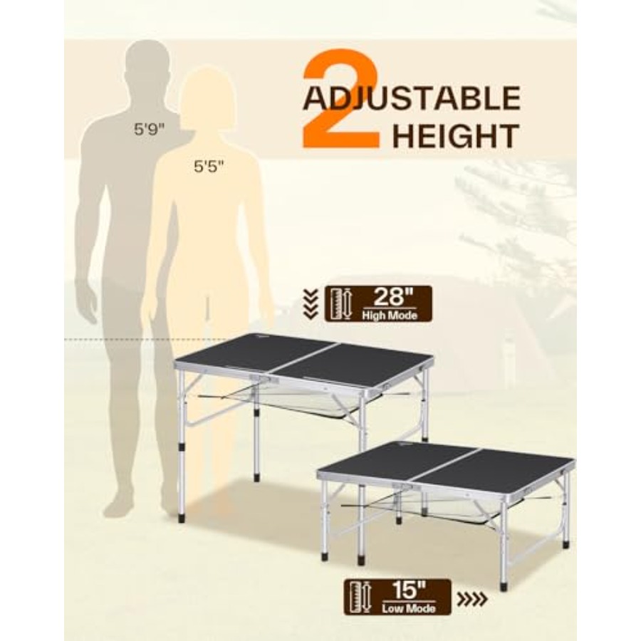 Compact Portable Folding Table - đánh giá và giá Outdoor Camping Cooking Table
