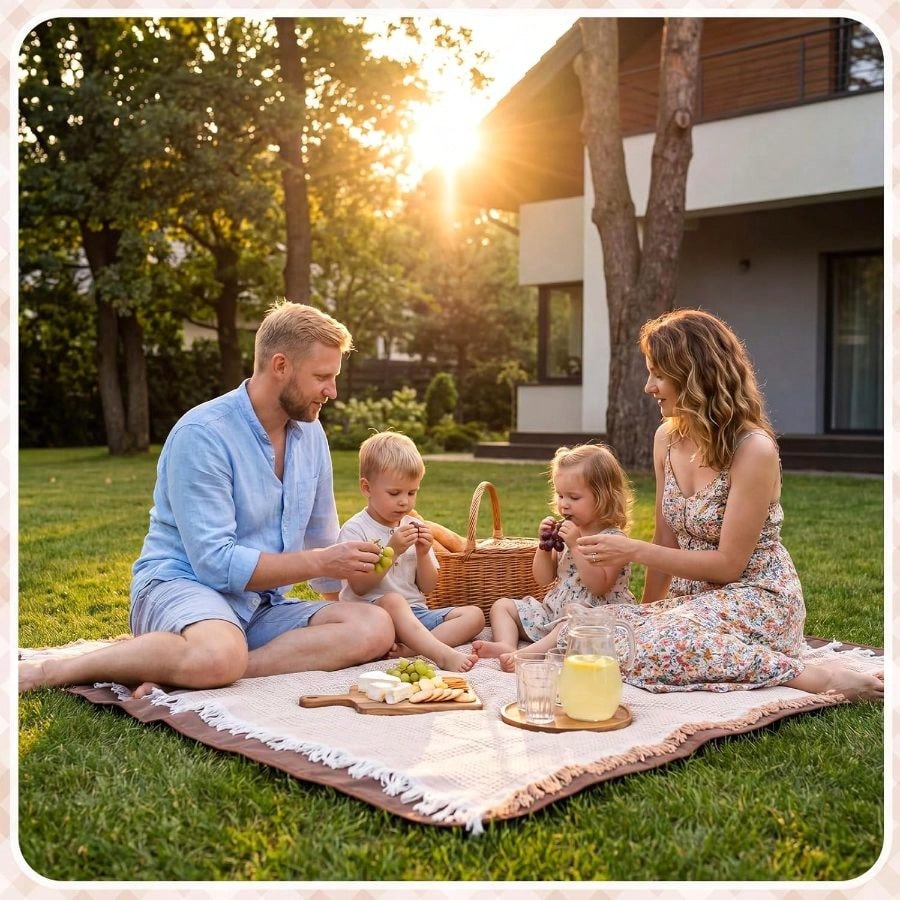 2 In 1 Waterproof Picnic Blank - đánh giá và giá Outdoor Camping Blanket