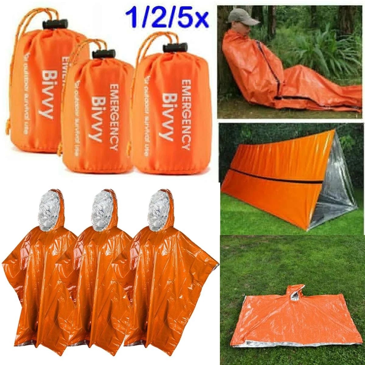 Emergency Sleeping Bag Thermal - đánh giá và giá Outdoor Camping Activities For Adults