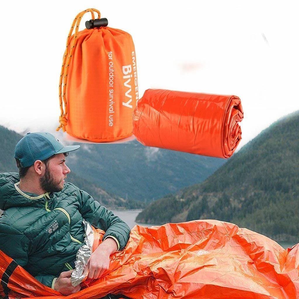 Emergency Sleeping Bag Thermal - đánh giá và giá Outdoor Camping Activities For Adults