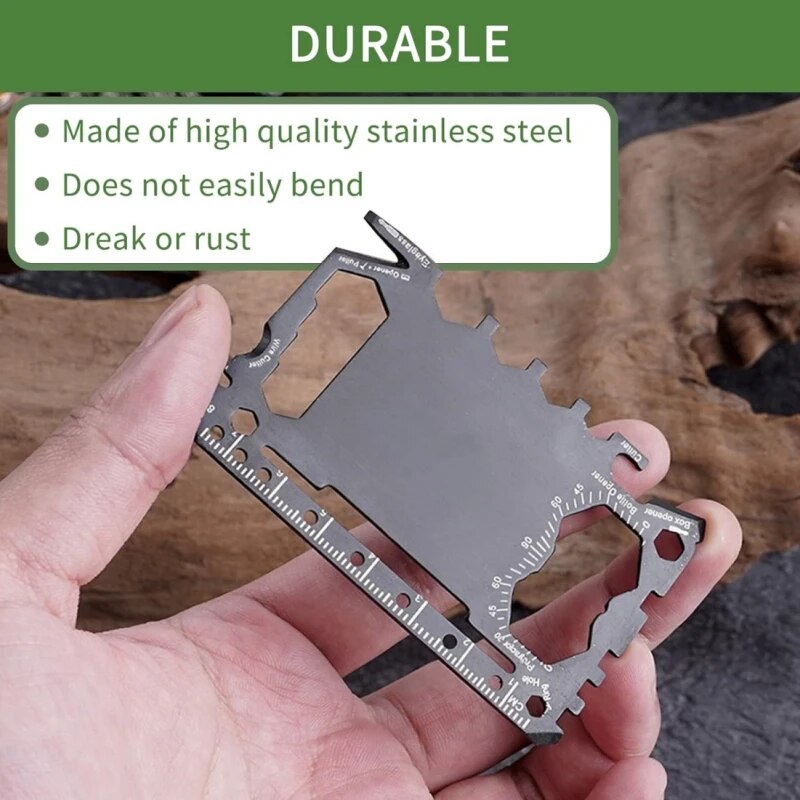 Multi Tool 46 in 1 Credit Card - đánh giá và giá Outdoor Camping Essential Gear