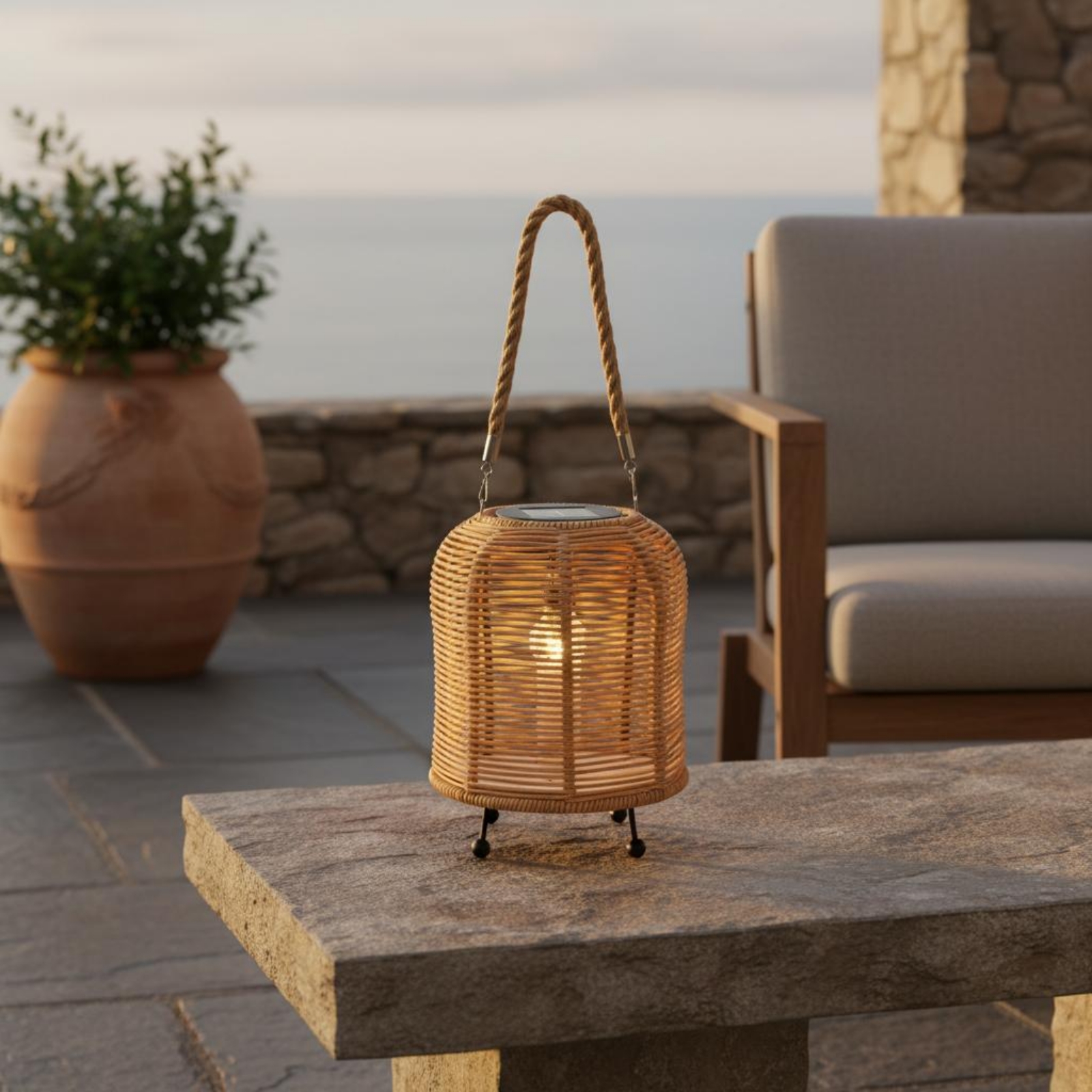 Handwoven Solar Lantern Warm L - đánh giá và giá Outdoor Camping Lantern
