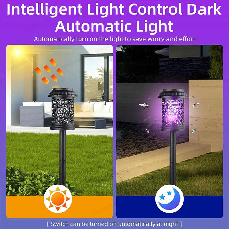 1-4PCS 3 In 1 Solar Powered Mo - đánh giá và giá Outdoor Camping Bug Zapper