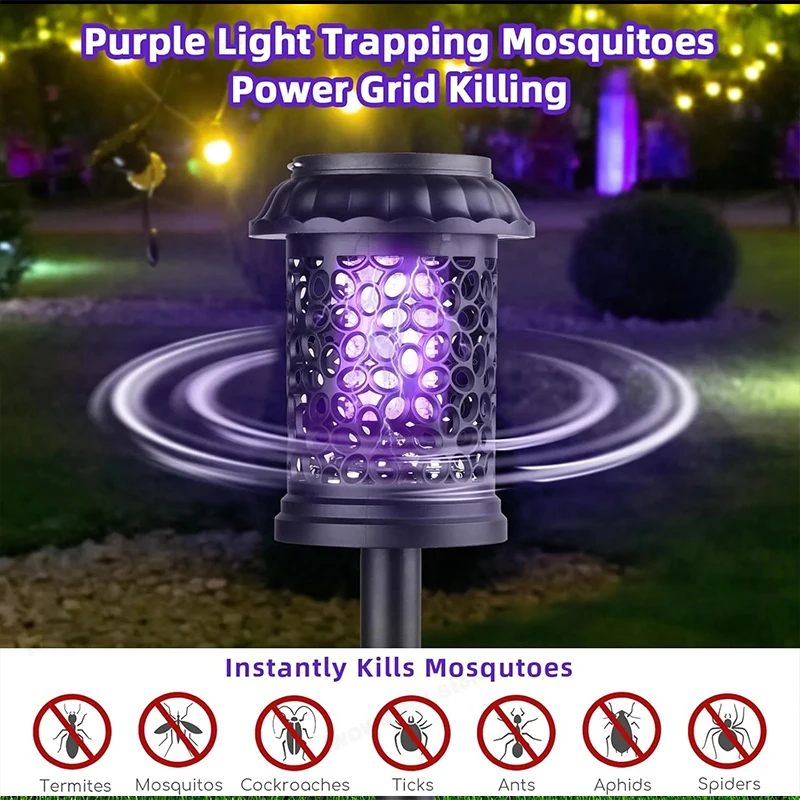 1-4PCS 3 In 1 Solar Powered Mo - đánh giá và giá Outdoor Camping Bug Zapper