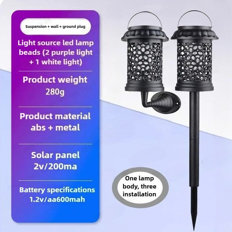 1-4PCS 3 In 1 Solar Powered Mo - đánh giá và giá Outdoor Camping Bug Zapper
