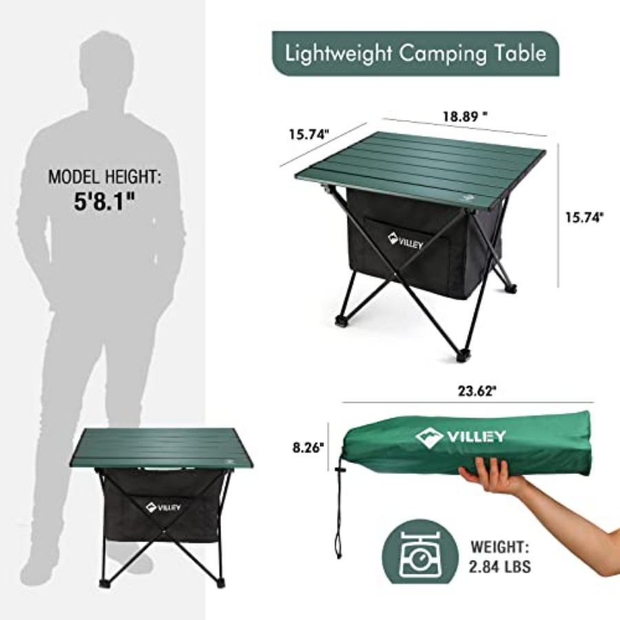 Por Side, Ultralight Aluminum  - đánh giá và giá Outdoor Camping Cooking Table